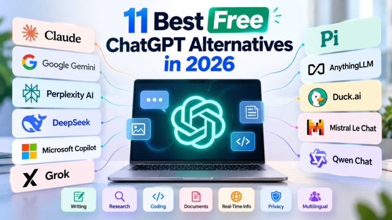 11 Best Free ChatGPT Alternatives in 2026 (Features Compared)