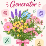 name to flower bouquet generator