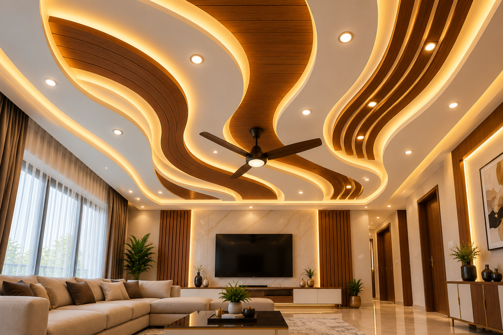 wave style ceiling design
